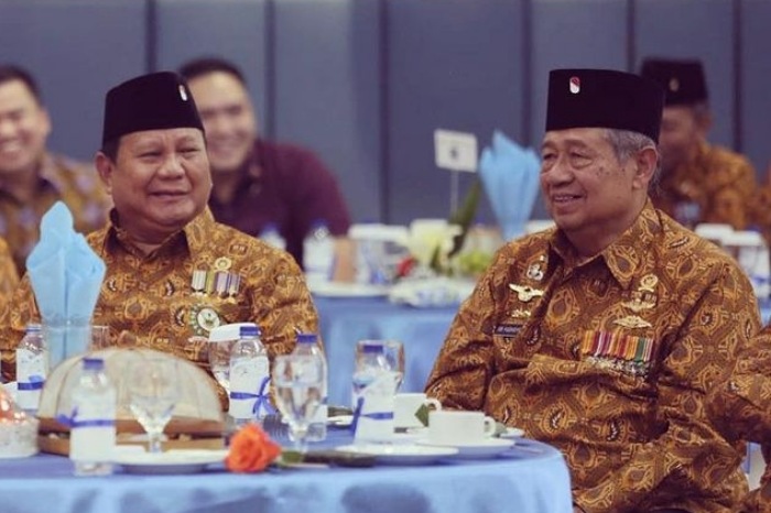 Prabowo Subianto dan Susilo Bambang Yudhoyono (SBY). (Instagram.com/@herzakymahendra)