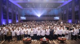 Calon Presiden Prabowo Subianto menghadiri deklarasi Penerus Negeri di Djakarta Theater XXI. (Instagram.com/@prabowo)