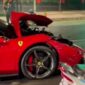 Insiden Ferrari Tabrak 2 Mobil di Bundaran Senayan. (Instagram.com/@wafarel98) 
