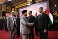 Menteri Pertahanan Prabowo Subianto menghadiri acara 