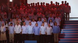 Acara Konsolidasi Pemenangan Prabowo-Gibran kepada para seluruh kader dan relawan yang hadir di Sentul International Convention Center, Bogor, Jawa Barat. (Dok. Tim Media Prabowo-Gibran)

