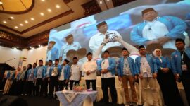 Capres nomor urut 2, Prabowo Subianto menghadiri acara 'Deklarasi Kaukus Generasi Muda Islam' di Balai Kartini, Jakarta.  (Dok. Tim Media Prabowo-Gibran)
