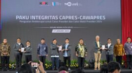 Acara Paku Integritas Capres-Cawapres dan KPK, di Gedung Komisi Pemberantasan Korupsi, Jakarta. (Dok. TKN Prabowo - Gibran)

