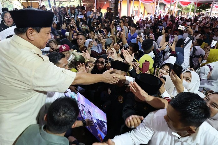Kehadiran capres nomor urut 2 Prabowo Subianto di Palembang. (Facebook.com/@Prabowo Subianto )

