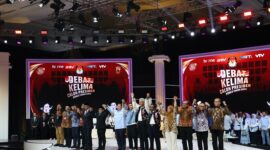Acara debat kelima Pilpres 2024 yang digelar di Jakarta Convention Center (JCC), Jakarta. (Dok. TKN Prabowo - Gibran)

