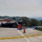 terjadi longsor pada jalan tol Ciawi - Sukabumi (Bocimi) seksi dua pada KM 64+600 A. (Dok,. Bpjt.pu.go.id)