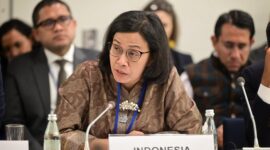 Menteri Keuangan (Menkeu) Sri Mulyani Indrawati melakukan Pertemuan Bilateral dengan Managing Director International Finance Corporation (IFC), Makhtar Diop. (Dok. Kemenkeu.go.id)

