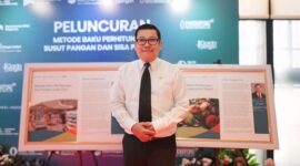 Bapanas meluncurkan Metode Baku Perhitungan Susut Pangan pada Petani dan Metode Baku Perhitungan Sisa Pangan pada Ritel di Jakarta. (Dok. Bapanas)